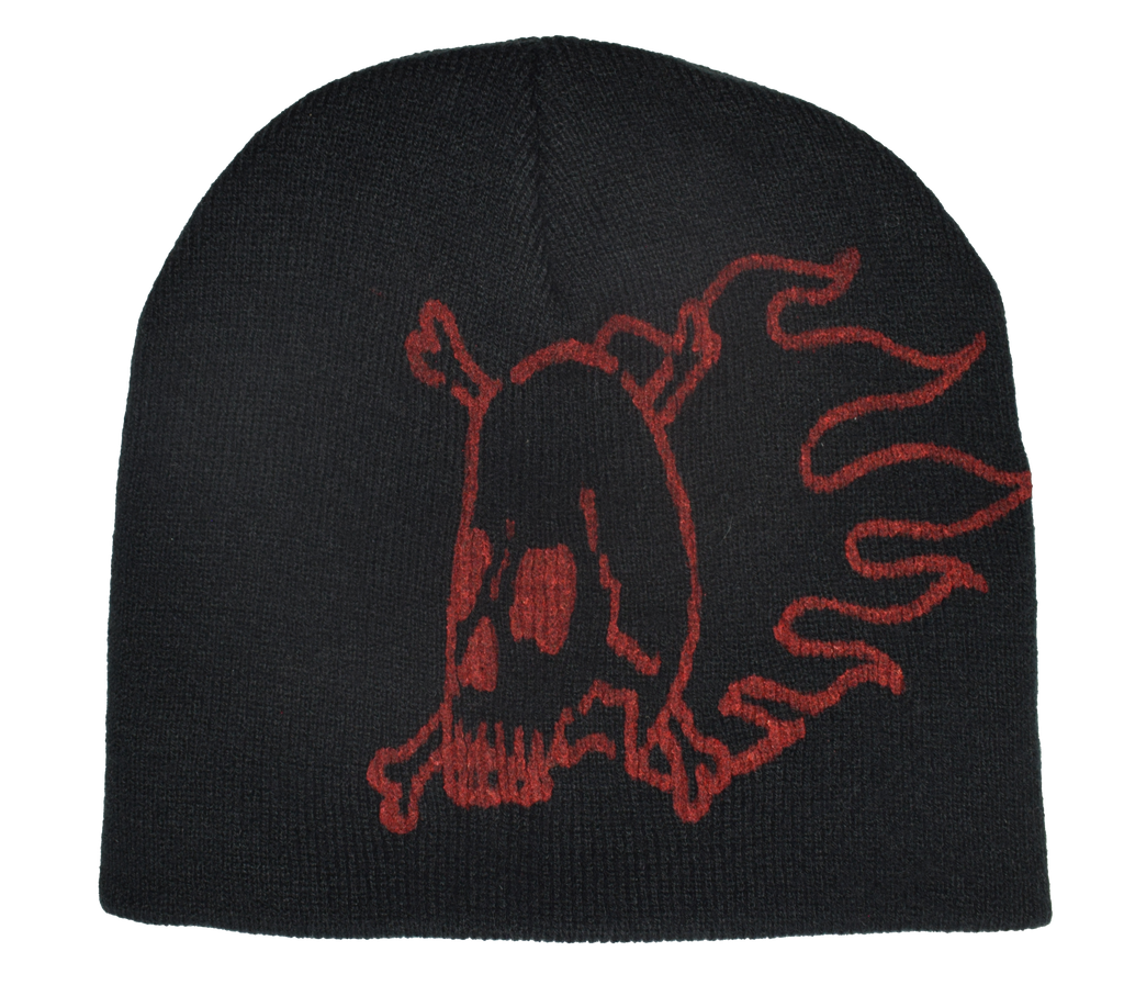 Skull line drawing Beanie