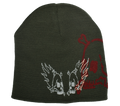 Skulls Beanie (Olive)