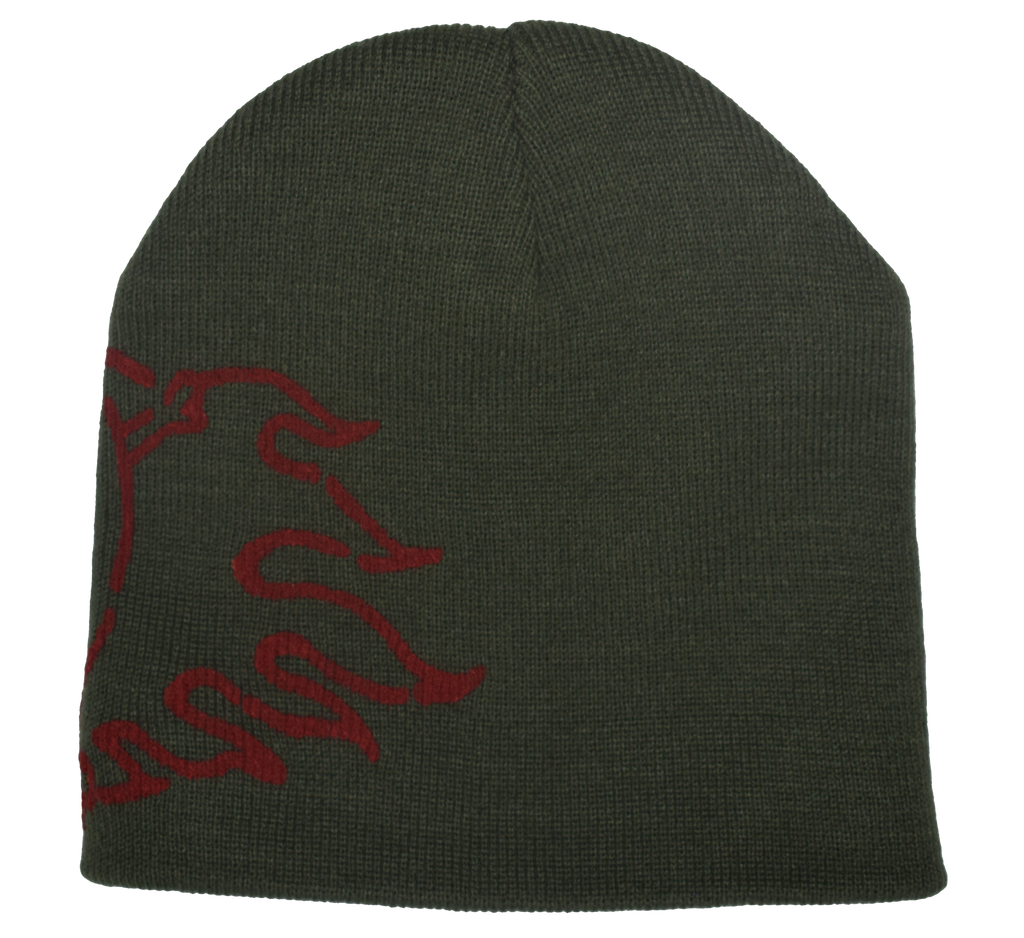 Skulls Beanie (Olive)